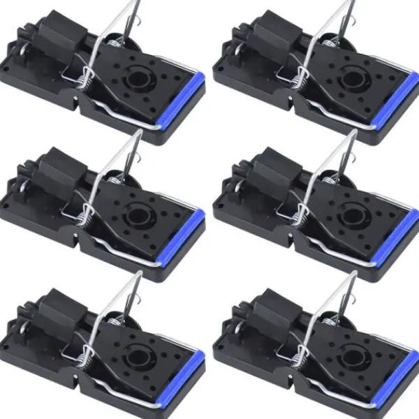 Skadedjur & Insekter-6-pack musfälla Musfälla inomhus för kök och trädgård