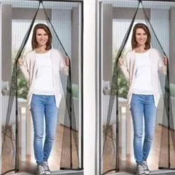 Mobil o Teknik Skadedjur & Insekter-2-Pack Myggnät för dörr med magnetstängning. 210cm x 100cm