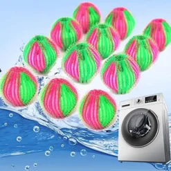 Tvättillbehör-12-pack Pet Hårborttagare för Tvätten - Återanvändbar Giftfri Tvättmaskin