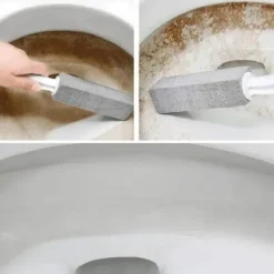 Rengöringsmedel-2-pack pimpsten toalettborste och skrubber [JUN]