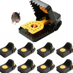 Skadedjur & Insekter-8-pack Professional Mouse Traps – Reusable Plastic Traps for Kitchen, Bedroom and Home