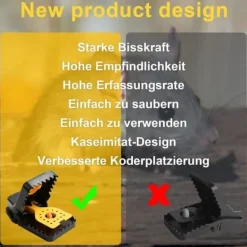 Skadedjur & Insekter-8-pack Professional Mouse Traps – Reusable Plastic Traps for Kitchen, Bedroom and Home