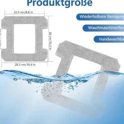 Fönsterrengöring-6-pack Rengöringsdynor för Ecovacs Winbot W1 / W1 Pro / W2 / W2 Omni Fönsterrengöringsrobotar, Fönsterrengöringsrobot, Tvättsbara Mikrofiberrengöringsdukar | Fyndiq
