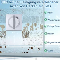 Fönsterrengöring-6-pack rengöringspads för Ecovacs Winbot W1 / W1 Pro / W2 / W2 Omni fönsterputsrobotar, fönsterputsrobot, tvättbar mikrofiberrengöring