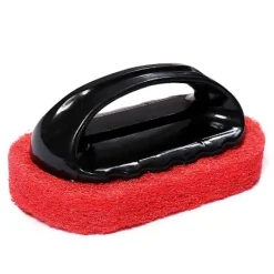 Svampar & Dukar-2-pack rengöringsskrubb med handtagssats, slipande dynborste, badkarsrengöringssvampborste, snabb rengöring