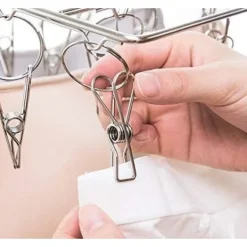 OCEAN Tvättillbehör-70-pack Rostfria Klädnypor för Strumpor och Kläder - Dail