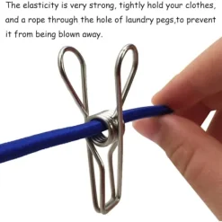 OCEAN Tvättillbehör-70-pack Rostfria Klädnypor för Strumpor och Kläder - Dail