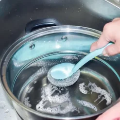 Svampar & Dukar-10-pack rostfria stålsvampar, skrubbsvamp, stålull W