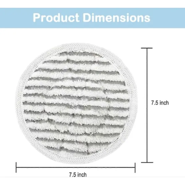 DAO Städmoppar-12-pack S7001 Ersättningsmoppdynor för Shark S7001 S8201 S7000AMZ S7000 S7001TGT S7005 S7020 Serien Ångmoppdynor, Ång- och Skrubb A db