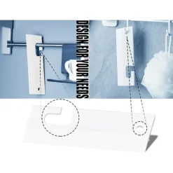 Fönsterrengöring-2-pack silikon duschskrapa fönsterrengöringsskrapa vit med silikon torkarblad för spegel badrum kök matbord bil 7 x 21 cm