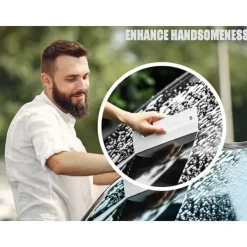 Fönsterrengöring-2-pack silikon duschskrapa fönsterrengöringsskrapa vit med silikon torkarblad för spegel badrum kök matbord bil 7 x 21 cm