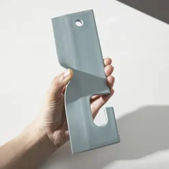 Fönsterrengöring-2-pack silikon duschskrapa med hängkrok för duschglasdörr Fönsterrengöringsspegel Tvätttorkare-max