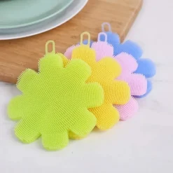 Bilione Direct Svampar & Dukar-3-pack Silikon Svamp Diskborste Köksredskap