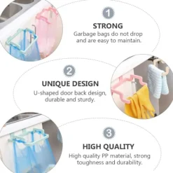 WEIHON Soptunnor-4-pack Skåpsdörrsopåshållare, Hängande Köksopåse