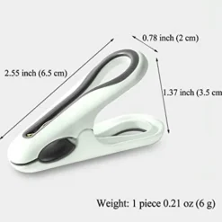 Tvättillbehör-12-pack små klädnypor (vita) - halkfria, vindtäta klädnypor för tvättlina, starkt grepp och klädnypor som inte lämnar märken,