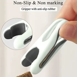 Tvättillbehör-12-pack små klädnypor (vita) - halkfria, vindtäta klädnypor för tvättlina, starkt grepp och klädnypor som inte lämnar märken,