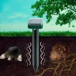 Skadedjur & Insekter-4-pack Solcellsdriven Mullvads- och Sorkskrämma, Skadedjursskydd, Vattentät, Solcellsdriven Djurskrämma