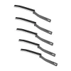 Fönsterrengöring-5-pack Spaltborste med hårda borst - Multifunktionell fogrengörare för döda hörn, fönster, kakel, golv, kök, badrum, dusch och handfat