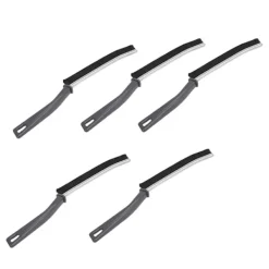 Fönsterrengöring-5-pack Spaltborste med hårda borst - Multifunktionell fogrengörare för döda hörn, fönster, kakel, golv, kök, badrum, dusch och handfat