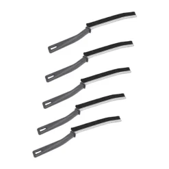 Fönsterrengöring-5-pack Spaltborste med hårda borst - Multifunktionell fogrengörare för döda hörn, fönster, kakel, golv, kök, badrum, dusch och handfat