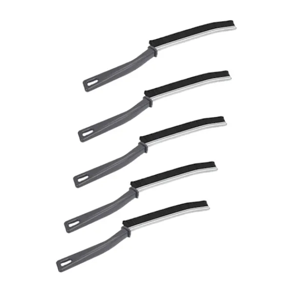 Fönsterrengöring-5-pack Spaltborste med hårda borst - Multifunktionell fogrengörare för döda hörn, fönster, kakel, golv, kök, badrum, dusch och handfat