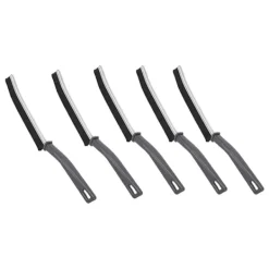 Fönsterrengöring-5-pack Spaltborste med hårda borst - Multifunktionell fogrengörare för döda hörn, fönster, kakel, golv, kök, badrum, dusch och handfat