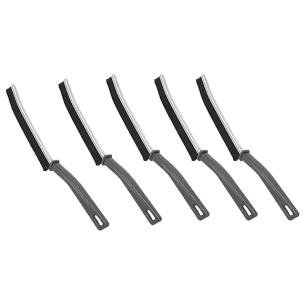 Fönsterrengöring-5-pack Spaltborste med hårda borst - Multifunktionell fogrengörare för döda hörn, fönster, kakel, golv, kök, badrum, dusch och handfat
