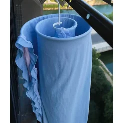 Tvättillbehör-2-pack spiralformade galgar för filtar, soltorkade täcken, lakan, madrass (rund)