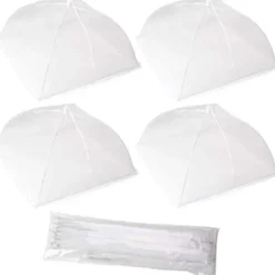 Skadedjur & Insekter-4-pack Stora och Starka Pop Up Mesh Skärm Mat Skydd Tält, Återanvändbara och Hopfällbara Utomhus Mat Skydd, Mat Beskyddare Tält Håll Flugor och Insekter Ute | Fyndiq