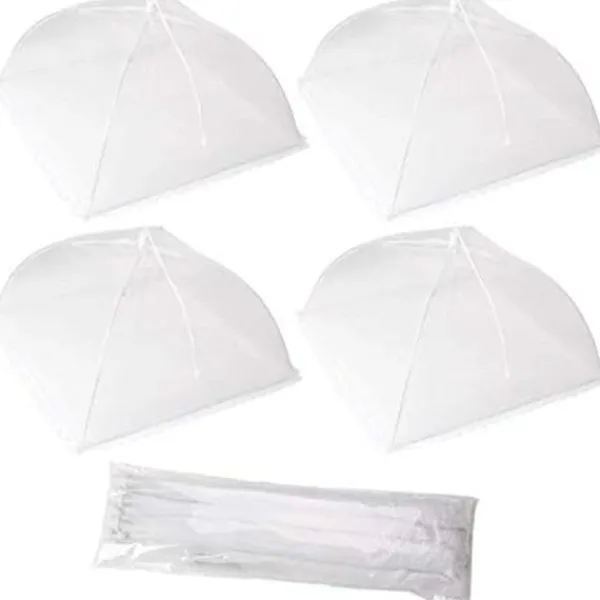 Skadedjur & Insekter-4-pack Stora och Starka Pop Up Mesh Skärm Mat Skydd Tält, Återanvändbara och Hopfällbara Utomhus Mat Skydd, Mat Beskyddare Tält Håll Flugor och Insekter Ute | Fyndiq