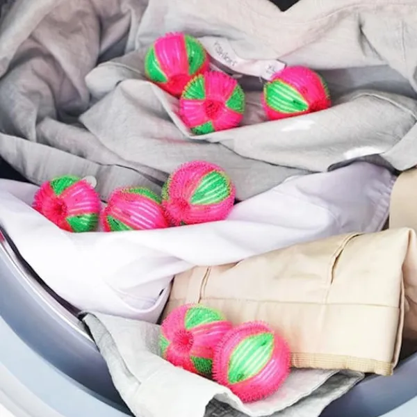 Tvättillbehör-12-pack Återanvändbara Hårbollar för Husdjur - Luddbollar - Luddfritt Tvättbollar - Mot Hår från Husdjur - Hårborttagare för Husdjur