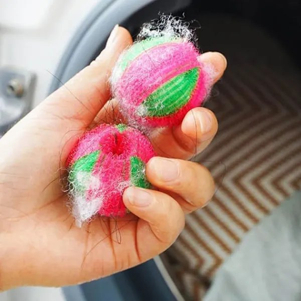 Tvättillbehör-12-pack Återanvändbara Hårbollar för Husdjur - Luddbollar - Luddfritt Tvättbollar - Mot Hår från Husdjur - Hårborttagare för Husdjur