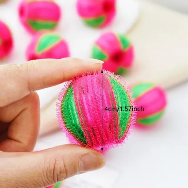 Tvättillbehör-12-pack Återanvändbara Hårbollar för Husdjur - Luddbollar - Luddfritt Tvättbollar - Mot Hår från Husdjur - Hårborttagare för Husdjur