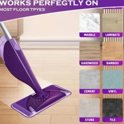 ECLshop Städmoppar-6-pack Återanvändbara våtservetter för Swiffer WetJet, Mikrofibermoppdynor, Ersättningsduk för Swiffer Wet Jet Spray Mop