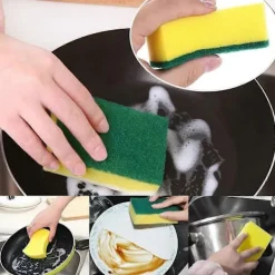 Svampar & Dukar-10-pack Tjocka Skursvampar, Multifunktionell Magisk Rengöringssvamp Suddgummisvamp Rengöringsplatta