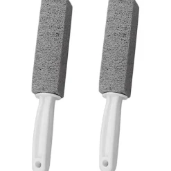 Rengöringsmedel-2-pack Toalettstädare med Handtag, Pumicestick, Avlägsnar Kalkavlagringar, för Kök/Badrum/Pool/Hushållsrengöring