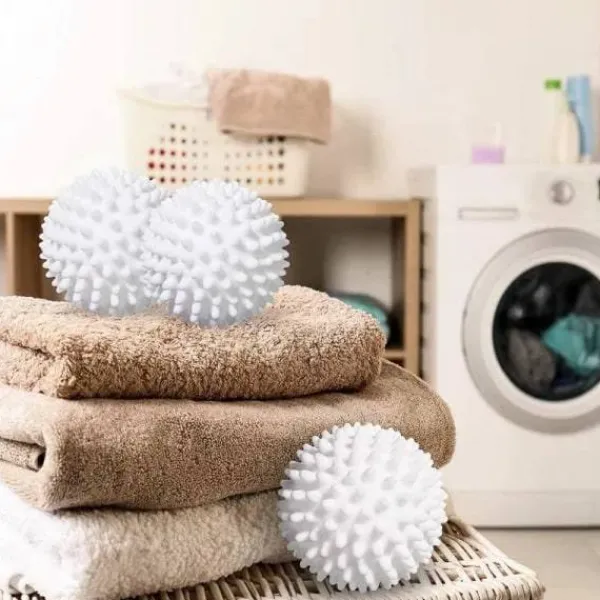 Torktumlare-2-pack torkbollar återanvändbara tvättmaskinsbollar flerfärgade en storlek