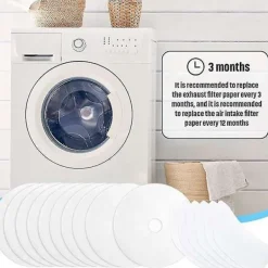 Torktumlare-30-pack Torktumlare Avgasfilter, universal Bärbar Torktumlare Luddfilter Ersättning Kompatibel med