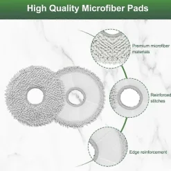 BRONZE Dammsugare & Tillbehör-12-pack tvättbara moppdynor för Dreame L10S /L10/ L20 / L30/ X30/ Ecovacs Deebot X2 Omni/ T20 Omni [BR] As Shown