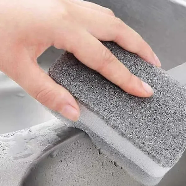 Svampar & Dukar-10-pack Tvättbara rengöringssvampar för kök, badrum, disk, kastruller, stekpannor - Grå