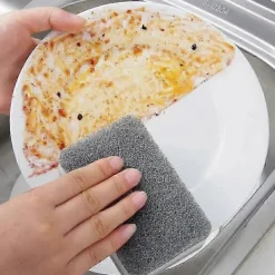 Svampar & Dukar-10-pack Tvättbara rengöringssvampar för kök, badrum, disk, kastruller, stekpannor - Grå