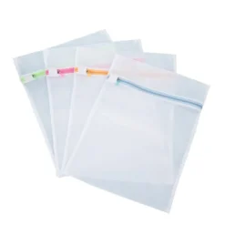 Tvättillbehör-4-pack tvättpåsar 40x30 cm för kläder, skor, strumpor, behåar, underkläder, slumpmässig färg[JUN]