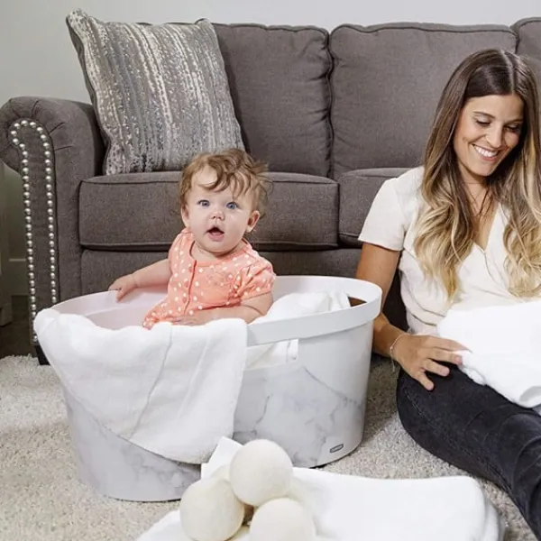 Tvättillbehör-6-pack ull torkbollar, organiskt naturligt ull för tvätt, mjukgörande tyg - antistatisk, luddfri, luktfri och återanvändbar