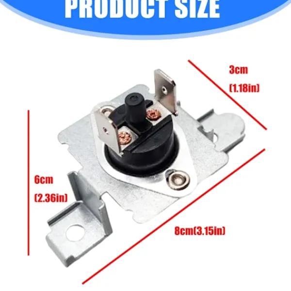 unbranded Torktumlare-2-pack Universal Torktumlare Tillbehör Termostat Höghållfast Plast Metall
