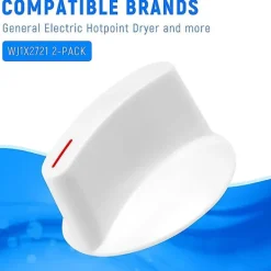 Torktumlare-2-pack Wh1x2721 Torknapp för Torktumlare, Ersättning för Torktumlarens Delar, re