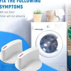 Torktumlare-2-pack Wh1x2721 Torknapp för Torktumlare, Ersättning för Torktumlarens Delar, re