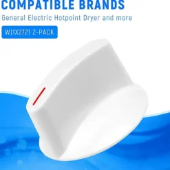 Torktumlare-2-pack WH1X2721 Torktumlarknapp, ersättning för Hotpoint GE torktumlare