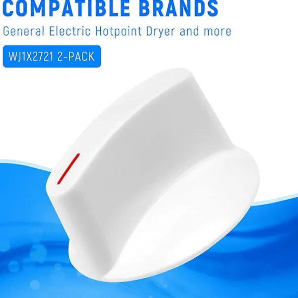Torktumlare-2-pack WH1X2721 Torktumlarknapp, ersättning för Hotpoint GE torktumlare