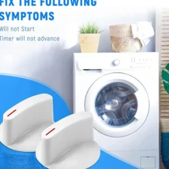 Torktumlare-2-pack WH1X2721 Torktumlarknapp, ersättning för Hotpoint GE torktumlare