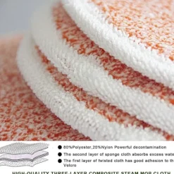 DAO Städmoppar-Paket med 6 ersättningspads 2124 2039a 2307 23157 20391 20399 kompatibla med Bissell Spinwave hård golvrengörare (Orange) db